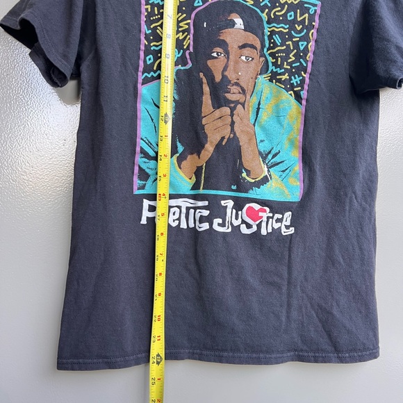 Tupac Shakur Poetic Justice Unisex Casual T-Shirt  90s HipHop Vintage-inspired - Picture 4 of 5